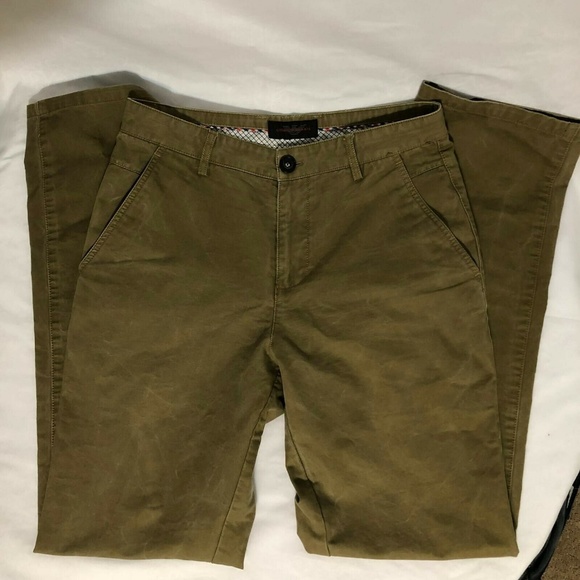 Giorgio Armani Chino Pant Stretch Brown Size 30 - Picture 2 of 8